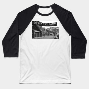 Lansdowne Street Boston MA Black and White Baseball T-Shirt